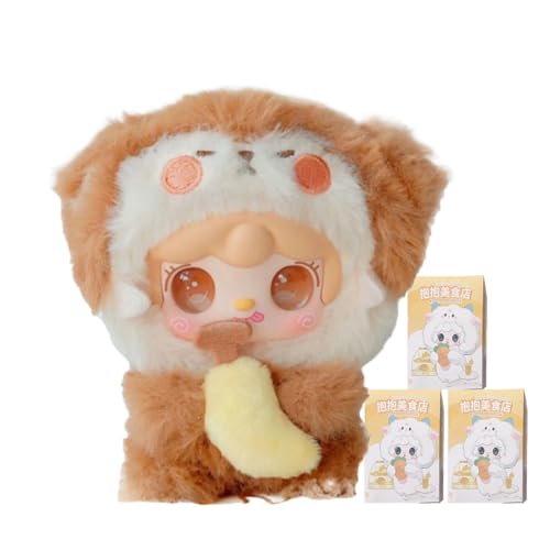 Yooki Gourmet Restaurant Serie Blind Box Action Figuren Mystery Box Nettes zufälliges Spielzeug Geburtstagsgeschenk Weihnachten Sammelspielzeug für Desktop Ornamente, 3 PCS von Aven Rabbit