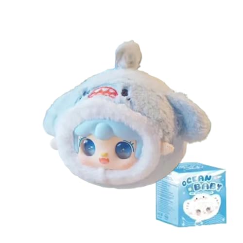 Yooki Ocean Baby Serie Blind Box Action Figuren Mystery Box Nettes zufälliges Spielzeug Geburtstagsgeschenk Weihnachten Sammelspielzeug für Desktop Ornamente, 1PC von Aven Rabbit