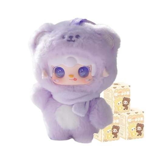 Yooki Take a bite of Bear Serie Blind Box Action Figuren Mystery Box Nettes zufälliges Spielzeug Geburtstagsgeschenk Weihnachten Sammelspielzeug für Desktop Ornamente, 3 PCS von Aven Rabbit