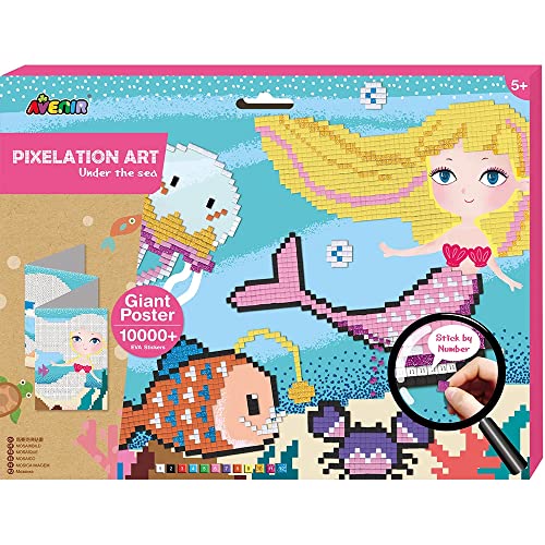 Avenir 6301597 Pixelation Art Under The Sea, Mehrfarbig von Avenir