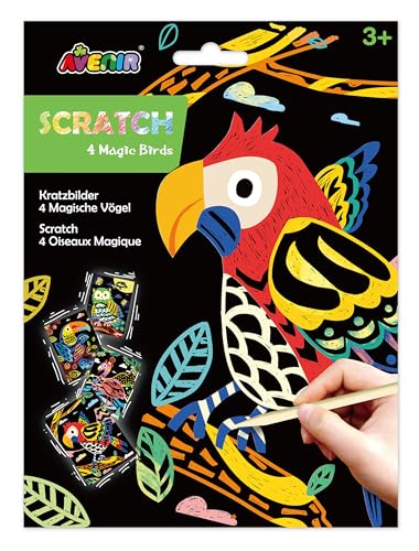 Avenir 6301543 Scratch 6301544 Scratch Kratzbilder für Kinder, Motiv: Vogel, Kreativset ab 3 Jahren Avenir 6301543 Scratch 6301544 Scratch Kratzbilder für Kinder, Motiv: Vogel, Kreativset ab 3 Jahren von Avenir