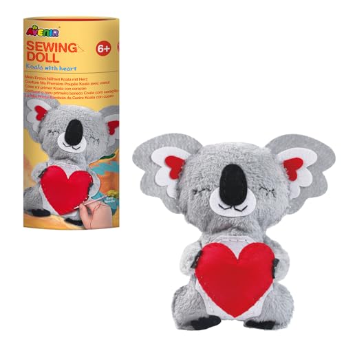 Avenir 6301618 DIY Nähset, Sewing Koala, Bastelset für Kinder, Kreativ-Set, ab 6 Jahren von Avenir