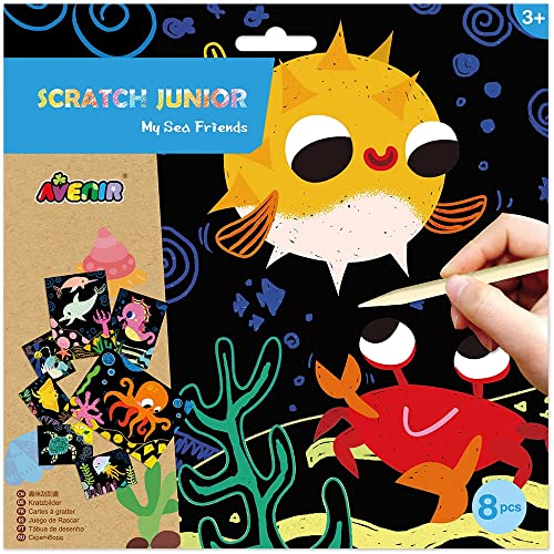 AVENIR 6301674 Scratch Junior Sea Friends, Mehrfarbig von Avenir