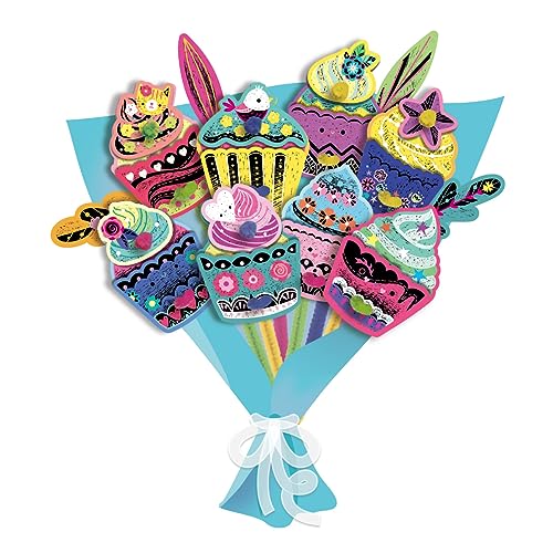 Avenir 6301733 Kratzbilder Bastelset Cupcakestrauß, DIY Kreativset für Kinder ab 5 Jahren, Blumenstrauß selber Machen, Bouquet Avenir 6301733 Kratzbilder Bastelset Cupcakestrauß, DIY Kreativset für Kinder ab 5 Jahren, Blumenstrauß selber Machen, Bouquet von Avenir