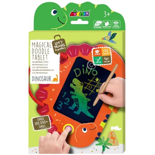 Avenir 6301952 Zaubermaltafel Dinosaurier, Magische Schreibtafel, wiederverwendbarer Zeichenblock, Reisemalset für Kinder ab 3 Jahren Avenir 6301952 Zaubermaltafel Dinosaurier, Magische Schreibtafel, wiederverwendbarer Zeichenblock, Reisemalset für Kinder ab 3 Jahren von Avenir