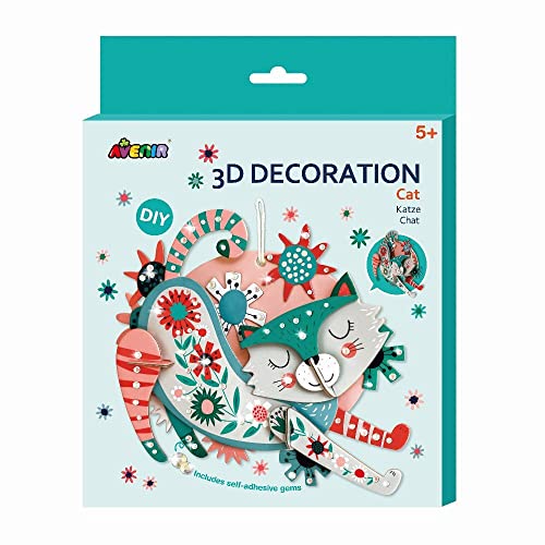Avenir 6305070, 3D Dekoration Katze, Kreativ-Kit, Bastelset für Kinder ab 5 Jahren Avenir 6305070, 3D Dekoration Katze, Kreativ-Kit, Bastelset für Kinder ab 5 Jahren von Avenir
