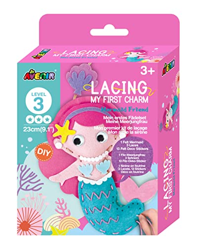 Avenir My First Lacing, Charm-Meerjungfrau-Freunde, erstes Nähen für Kinder ab 3 Jahren, Entwickeln Sie Näh- und Nähfähigkeiten, mehrfarbig Avenir My First Lacing, Charm-Meerjungfrau-Freunde, erstes Nähen für Kinder ab 3 Jahren, Entwickeln Sie Näh- und Nähfähigkeiten, mehrfarbig von Avenir