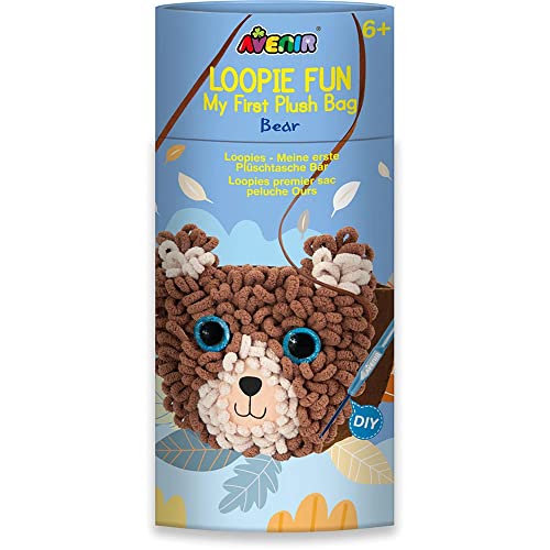 Avenir CH201749 DIY Nähset, Plüschtasche in Schlaufen-Optik, Motiv Bär, Häkeln, Bastelset für Kinder, Kreativ-Set, ab 6 Jahren Avenir CH201749 DIY Nähset, Plüschtasche in Schlaufen-Optik, Motiv Bär, Häkeln, Bastelset für Kinder, Kreativ-Set, ab 6 Jahren von Avenir