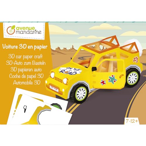 Avenue Mandarine - 3D Falten, KC159C, Auto Avenue Mandarine - 3D Falten, KC159C, Auto von Avenue Mandarine