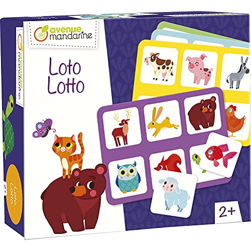 Avenue Mandarine 42761O Lotto (mit 24 Karten aus Karton, ideal für die Motorik Ihres Kindes, geeignet ab 2 Jahren) 1 Pack Haustiere Avenue Mandarine 42761O Lotto (mit 24 Karten aus Karton, ideal für die Motorik Ihres Kindes, geeignet ab 2 Jahren) 1 Pack Haustiere von Avenue Mandarine