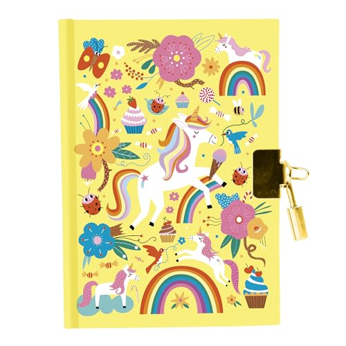 My Mandarine CO216C – EIN Intim-Tagebuch – 240 linierte Seiten – 11 x 14 cm – Vorhängeschloss – Einhorn von Avenue Mandarine