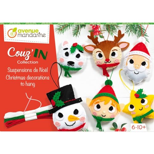 Avenue Mandarine - Weihnachtshänger, zum Nähen, KC157C, mehrfarbig von Avenue Mandarine