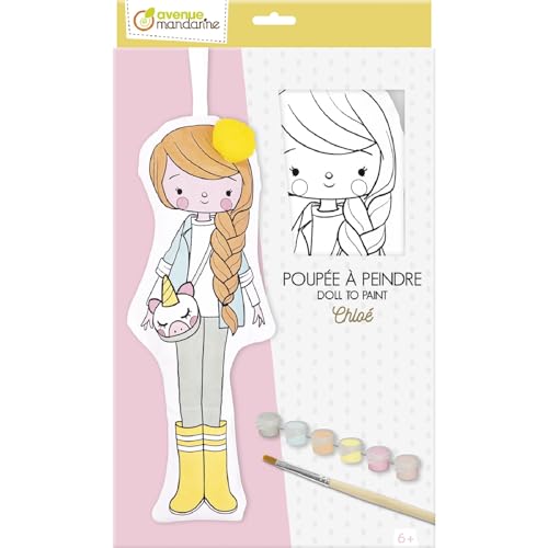 Avenue Mandarine PP041C - Puppe zum Bemalen, ca. 29cm, ideal ab 6 Jahren, Chloé, 1 Stück Avenue Mandarine PP041C - Puppe zum Bemalen, ca. 29cm, ideal ab 6 Jahren, Chloé, 1 Stück von Avenue Mandarine