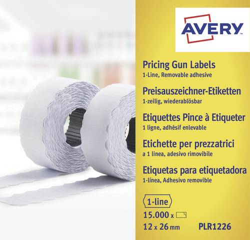 Avery-Zweckform Preis-Etiketten PLR1226 Wiederablösbar Etiketten-Breite: 26mm Etiketten-Höhe: 12mm von Avery-Zweckform