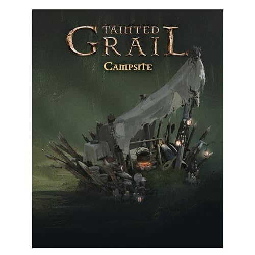 Awaken Realms Tainted Grail: Kings of Ruin Campsite Miniatur-Upgrade – Upgrade der Heimbasis Ihres Charakters. Ab 14 Jahren, 1–4 Spieler, 2–3 Stunden Spielzeit, hergestellt Awaken Realms Tainted Grail: Kings of Ruin Campsite Miniatur-Upgrade – Upgrade der Heimbasis Ihres Charakters. Ab 14 Jahren, 1–4 Spieler, 2–3 Stunden Spielzeit, hergestellt von Awaken Realms