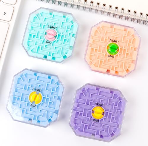 Awenity 6 Stück Labyrinth Spiel Sensorik Spielzeug mit Stahlkugeln,3D Stereo Ball Labyrinth Spielzeug, Anti-Stress Autismus Spíelzeug für Kinder & Jugendliche, Fidget Squishy Toy für Anxiety ADHD Awenity 6 Stück Labyrinth Spiel Sensorik Spielzeug mit Stahlkugeln,3D Stereo Ball Labyrinth Spielzeug, Anti-Stress Autismus Spíelzeug für Kinder & Jugendliche, Fidget Squishy Toy für Anxiety ADHD von Awenity