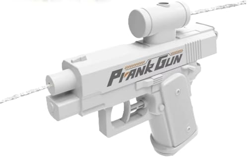 Prank Gun Water Wasserpistole Two-Way Watergun Squirt Creative Pranks Battle Toy Waters Guns Fight, Streich-Wasserpistole Spray from Front and Back für Büro und Schule (Weiß,4 Stück) von Awlve