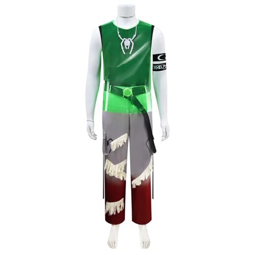 AwwwCos Anime Till R7 Cosplay-Kostüm, grüne Weste, Hose, komplettes Set, Rollenspiel, Bühnenuniform, Outfit für Halloween-Party, Show, Größe XXL AwwwCos Anime Till R7 Cosplay-Kostüm, grüne Weste, Hose, komplettes Set, Rollenspiel, Bühnenuniform, Outfit für Halloween-Party, Show, Größe XXL von AwwwCos
