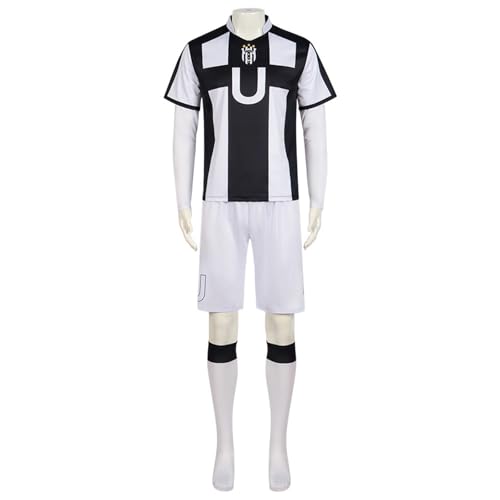 AwwwCos Barou Shouei Cosplay Kostüm Num.13 Jersey Schwarz Weiß Overall Set Sportbekleidung Uniform Fußball Party Trainingsanzug L AwwwCos Barou Shouei Cosplay Kostüm Num.13 Jersey Schwarz Weiß Overall Set Sportbekleidung Uniform Fußball Party Trainingsanzug L von AwwwCos