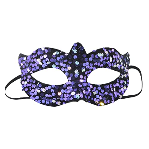 Awydky Maskerade-Maske für Damen, Halbgesichtsmaske, Pailletten-Maske, Abend-Maske, Ballmaske, Party-Maske, Halloween, Cosplay-Zubehör, Maske, Halloween-Party-Maske, Pailletten-Maske für Karneval, von Awydky