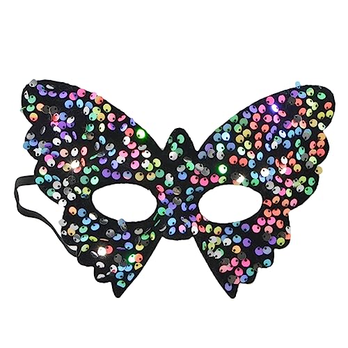 Awydky Maskerade-Maske für Damen, Pailletten, Schmetterlingsmaske, Prinzessinnen-Party-Maske, hübsche Venedig-Halbgesichtsmaske, Halloween-Maske, halbe Gesichtsmaske für Frauen, Schmetterlingsmaske, von Awydky