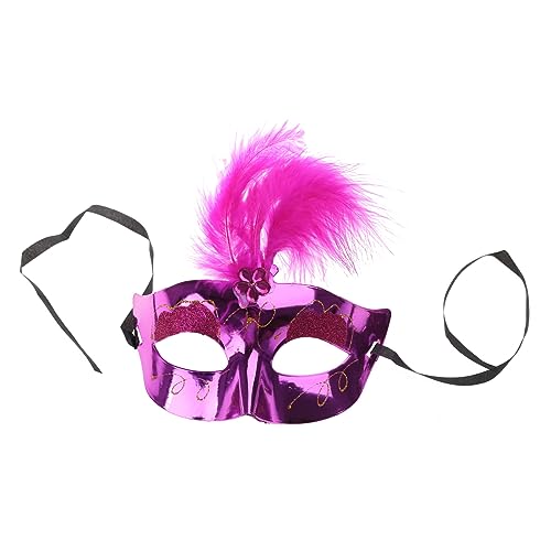 Awydky Performance Maske Kostüm Halbgesichtsmaske Halloween Karneval Federmaske Maskerade Ballparty Hochzeit Maske Ballparty Maske Halbgesichtsmaske Federmaske Karneval Maske Frauen Halloween Maske von Awydky
