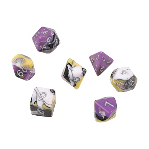 DND-Würfel-Set, 7-teilig, polyedrische Würfel für Rollenspiele, Dungeons and Dragons, Acryl, polyedrisches Würfel-Set, Spielwürfel für Dungeons-and-Dragons, Standardspiel für Harz-Würfelset, von Awydky