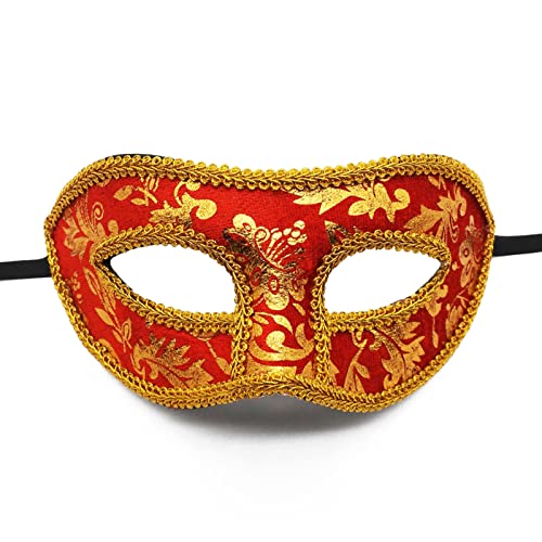 Herren-Maske, Vintage-venezianische Maske, Halbgesichtsmaske, Party-Maske, Halloween-Kostüme, Zubehör für Karneval, männliche Halbgesichtsmaske, Herren-Maske, leichte Party-Maske für Themenpartys von Awydky