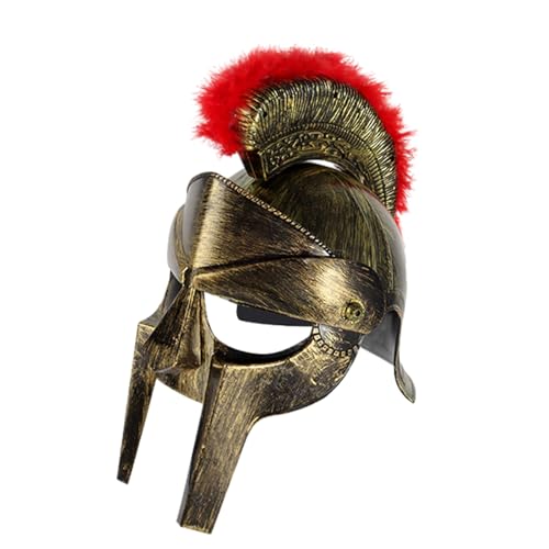 Karnevalskostüme Römischer Helm Antike Cosplay Mittelalter Hut Punk Helm Antike Europäische Soldaten Rollenspiel Helm Gladiatoren Helm Erwachsene Gladiatoren Helm Kunststoff Gladiatoren Helm von Awydky