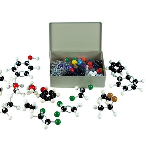 Molekulares Modellbausatz, organische Chemie, Molekularmodell, Atome, Molekulare Modelle, farbcodierte Atome, Modell für Studenten, Molekularmodellbausatz, organische Chemie, Set von Awydky