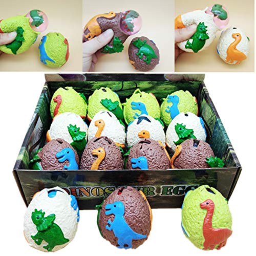 Überraschungs Dinosaurier Eier Anti Stress Traubenball Quetsch Entlastungs Entlüftungsspielzeug Kinderspielzeug Verdammt von Awydky