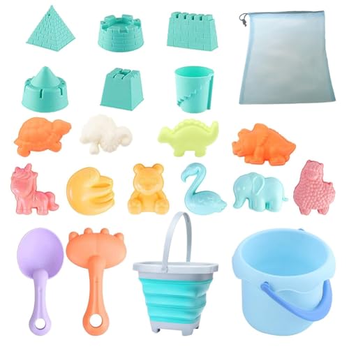 Axaooqeld Strandspielset Aus Weichem Gummi, Wasserspielset für Babys im Freien, Faltbarer Eimer, Strandspielset für Kinder und Axaooqeld Strandspielset Aus Weichem Gummi, Wasserspielset für Babys im Freien, Faltbarer Eimer, Strandspielset für Kinder und von Axaooqeld