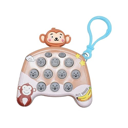 Neue 10 Tasten Medium Pocket Gopher Maschine, Cartoon Tier Quick Push Spielkonsole, Cartoon Kinder Puzzle Spaß Kleine Spielmaschine, für Jugendliche Relief (D) von Axfbim