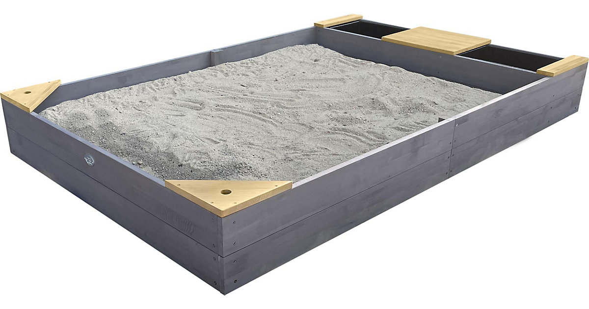 AXI Kelly Sandkasten mit Becken und Bank Grau/braun AXI Kelly Sandkasten mit Becken und Bank Grau/braun von Axi