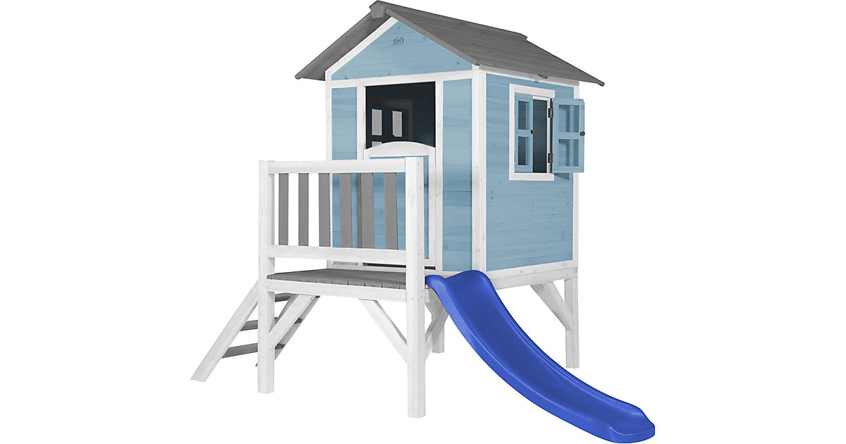AXI Lodge XL Spielhaus Karibisches Blau - Blaue Rutsche AXI Lodge XL Spielhaus Karibisches Blau - Blaue Rutsche von Axi