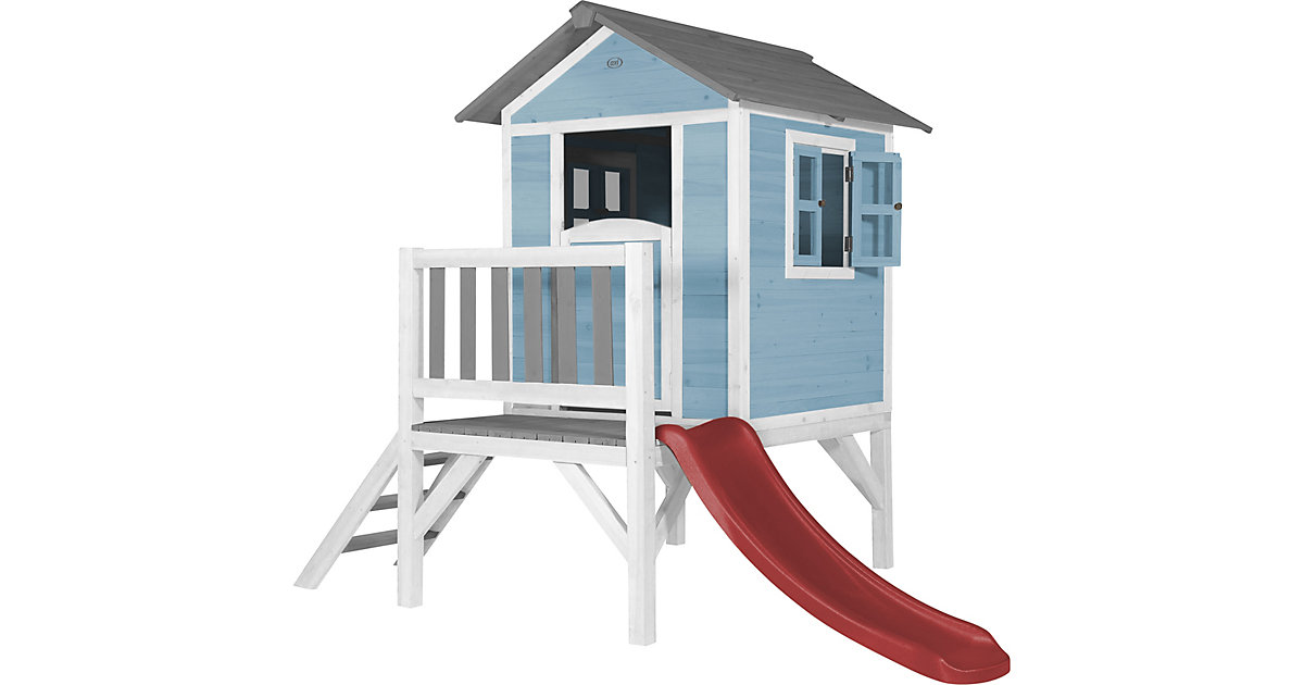 AXI Lodge XL Spielhaus Karibisches Blau - Rote Rutsche AXI Lodge XL Spielhaus Karibisches Blau - Rote Rutsche von Axi