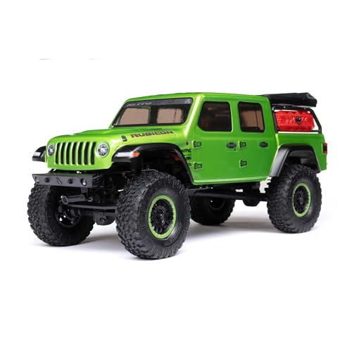 Axial 1/24 SCX24 Jeep JT Gladiator 4X4 RTR Brushed Rock Crawler (Battery & Charger Included), Green von Axial