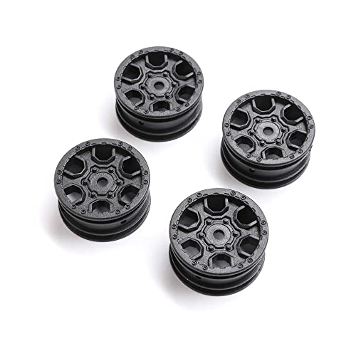 Axial AXI40006 1.0 Ford Bronco Wheel, Black (4): SCX24, Mehrfarbig von Axial