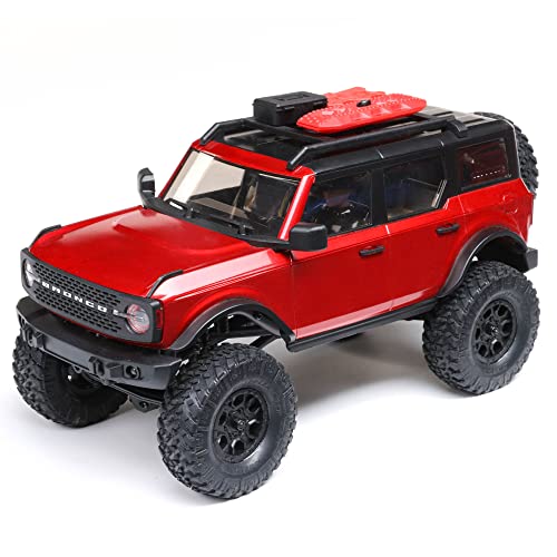 Axial AXI00006T1 1/24 SCX24 2021 Ford Bronco 4WD Brushed RTR RC Truck, Red von Axial