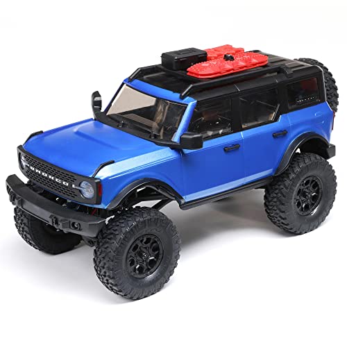 Axial RC Truck 1/24 SCX24 2021 Ford Bronco 4WD Truck Brushed RTR (Es ist Alles im Lieferumfang enthalten), Blue, AXI00006T3 von Axial