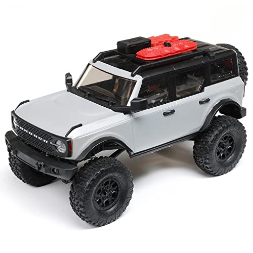 Axial RC Truck 1/24 SCX24 2021 Ford Bronco 4WD Truck Brushed RTR (Es ist Alles im Lieferumfang enthalten), Grey, AXI00006T2 von Axial