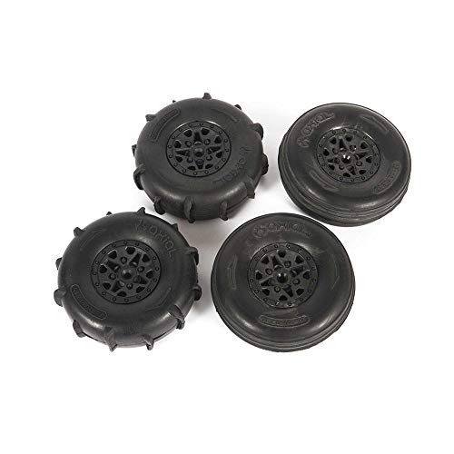 ST28 Rasierer vorne, Paddle Reifen und Rad Set: Yeti Jr von Axial