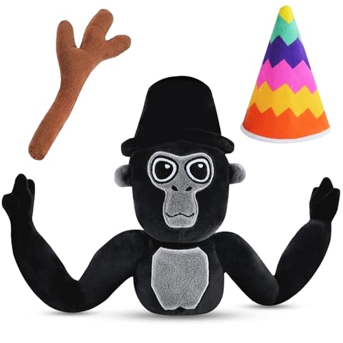 Axingqiwu Gorilla Tag Plush, Cute Gorilla Stuffed Toy, 2024 New Gorilla Tags Plüsch, 40 x 8 x 20cm Stuffed Plush Throw Pillow Gorilla Dolls für Spielefans, Familie, Freunde und Lieben von Axingqiwu