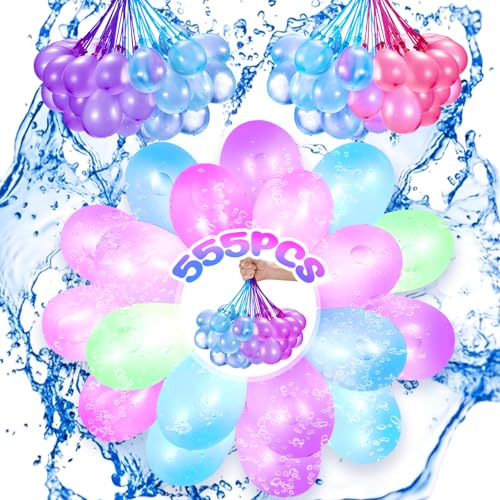 Axinyijia 555 Stück Wasserbomben Selbstschließend, Bunte Wasserbombens Ballons 60 Sekunden Schnellfüller, Splash Ball Luftballons, für Strände Poolparty Wasserspiele Axinyijia 555 Stück Wasserbomben Selbstschließend, Bunte Wasserbombens Ballons 60 Sekunden Schnellfüller, Splash Ball Luftballons, für Strände Poolparty Wasserspiele von Axinyijia