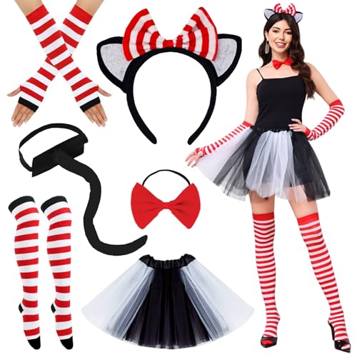 Axinyijia Fasching Katzenkostüm set für Damen Mädchen, G-rinsekatze Kostüme Cosplay Tierkostüm mit Tüllrock, Katzenschwanz, Katzenohren Haarreif, Katzen Faschingskostüme Damen Karneval Axinyijia Fasching Katzenkostüm set für Damen Mädchen, G-rinsekatze Kostüme Cosplay Tierkostüm mit Tüllrock, Katzenschwanz, Katzenohren Haarreif, Katzen Faschingskostüme Damen Karneval von Axinyijia
