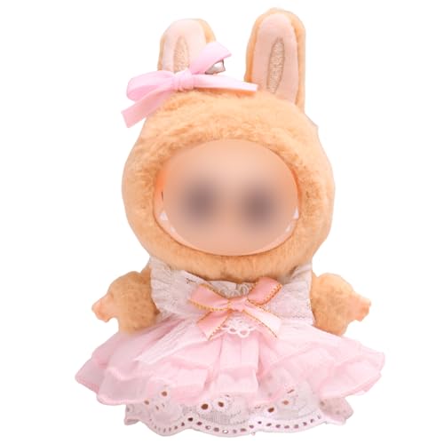 Axinyijia La-bubu Kleidung DIY La-bubu Monster Outfit Zubehör für 17cm La-bubu Puppen Bekleidung Geschenke für Sammler (Enthält Keine Puppen) (Jupe Rose) von Axinyijia