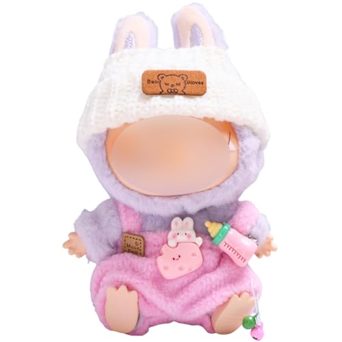 Axinyijia Labubu Kleidung DIY Labubu Monster Outfit Zubehör für 17cm Labubu Puppen Bekleidung Geschenke für Sammler (Enthält Keine Puppen) (Rose 2) von Axinyijia