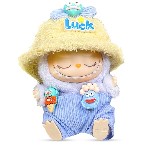 Axinyijia Labubu Monster Kleidung Bekleidung für Labubu Puppe DIY La bubu Outfit Outfit (Enthält Keine Puppen)(Großer Mund) von Axinyijia