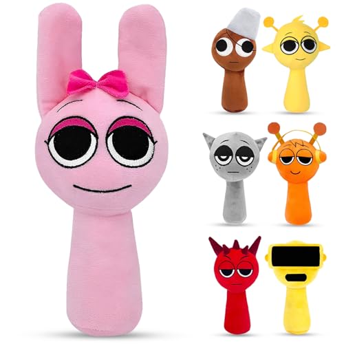 Axinyijia S-prunki Plush Figuren Doll, S-prunki Plüschtier Geschenke für Fans, S-prunki Cute Plushies Spielzeug S-prunki Kuscheltier (Rosa) von Axinyijia