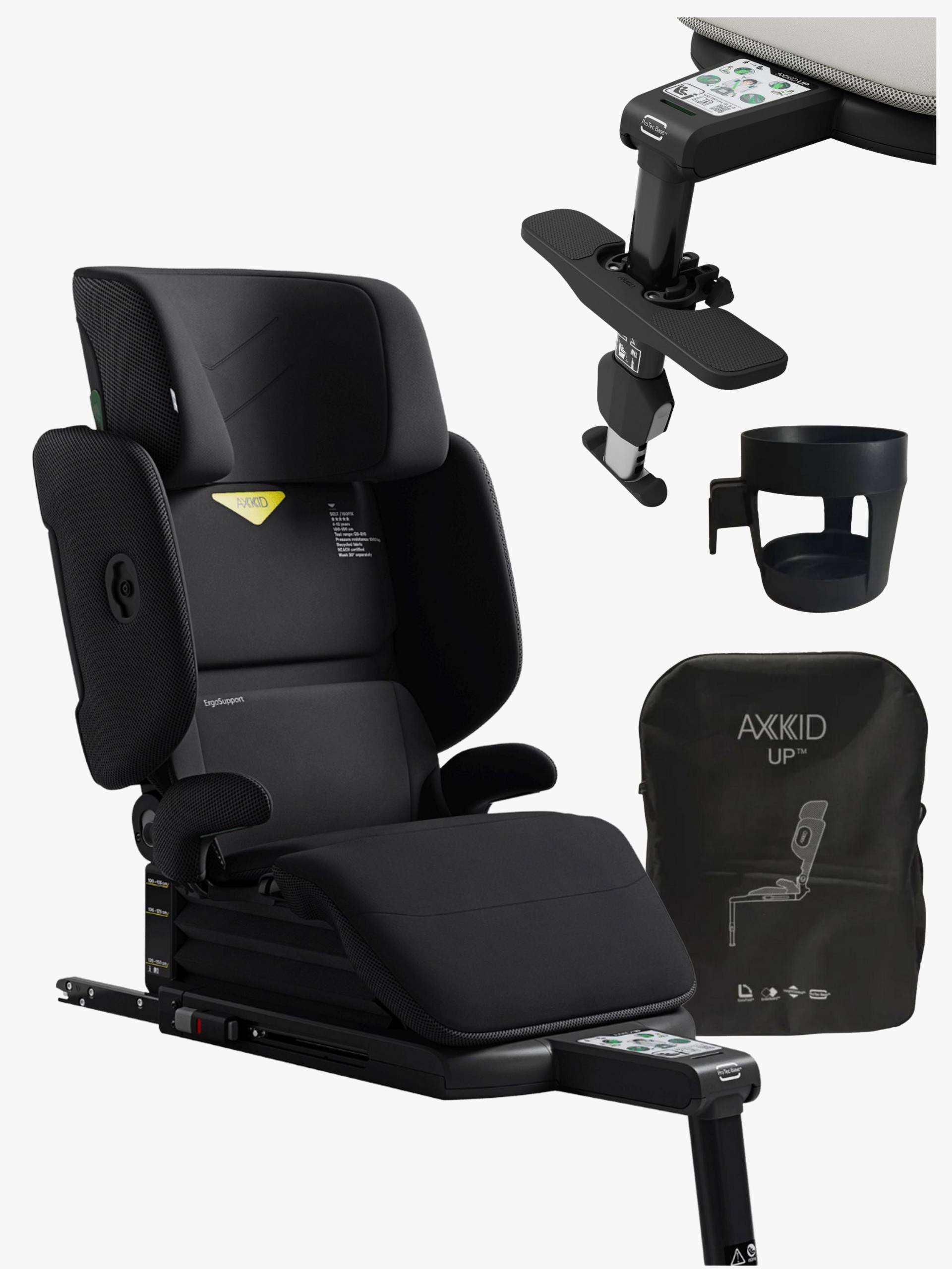 Axkid Up Kindersitz inkl. Zubehör, Coastal Storm Black Axkid Up Kindersitz inkl. Zubehör, Coastal Storm Black von Axkid